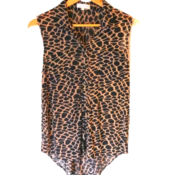 Anthropolgie Eden & Olivia Tops - Anthro. Eden & Olivia Animal Print Tank Sz Medium